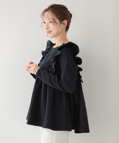 fitmore トップス スクエアネックチェックトップス（Tシャツ/カットソー）｜Fit