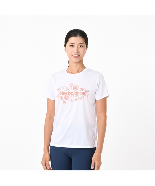 NEW BALANCE スホツエッセンシャルロコフリントTシャツ NEW BALANCE スホツエッセンシャルスロコフリントTシャツ New