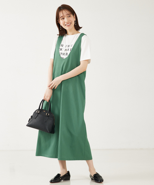 abahouse mavie ワンピース 「大人のいちまんワンピ」Uネック