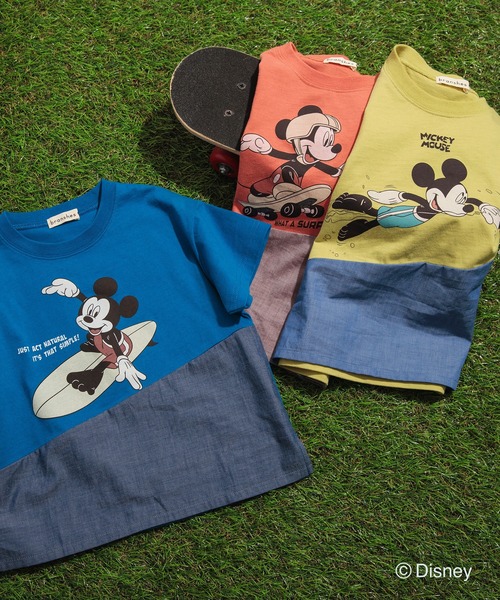 Disney tシャツ 「Disney/ディズニー」スポーツグラフィック切替