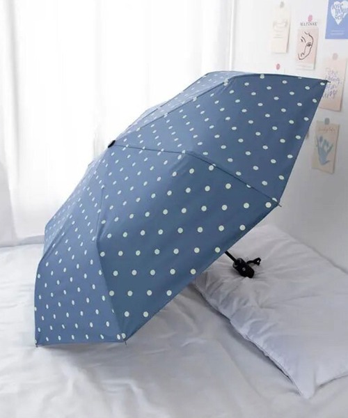 折りたたみ傘 「 ammy. / エイミードット 」 ドット柄 晴雨兼用