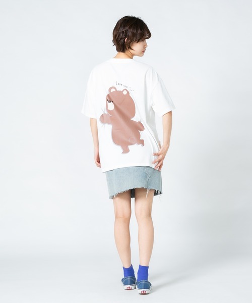 LB/S tシャツ 「Hi Hey Hoooo/ハイヘイホー」クマ サメ
