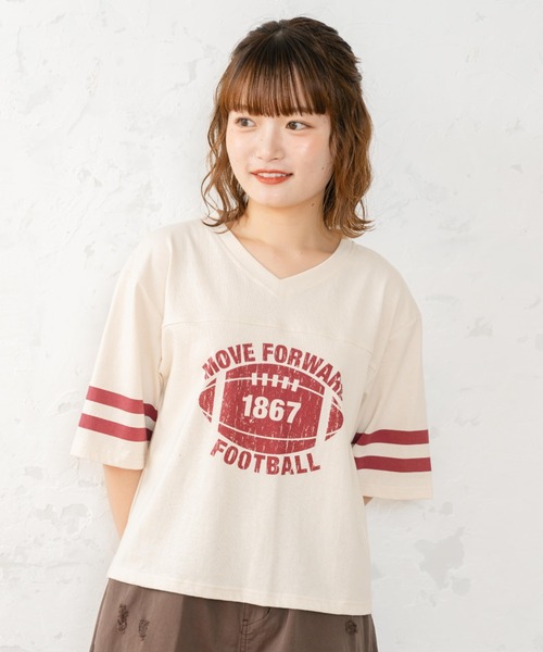 eLur（エラー） tシャツ フットボールT レディース : ZOZOTOWN Yahoo