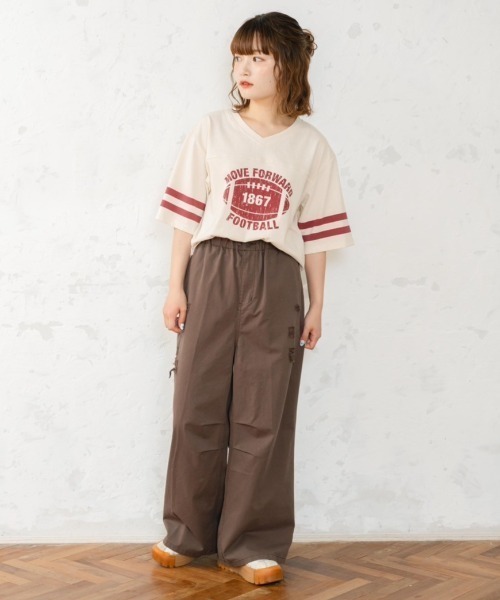 tシャツ 「eLur」フットボールT レディース eLur tシャツ 「eLur」フットボールT レディース : ZOZOTOWN