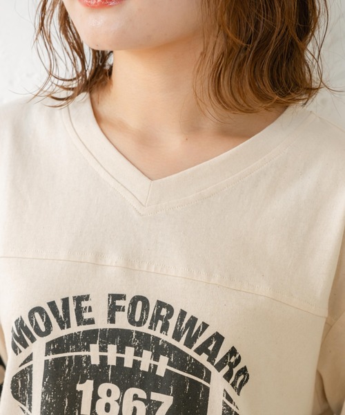 tシャツ 「eLur」フットボールT レディース eLur tシャツ 「eLur」フットボールT レディース : ZOZOTOWN