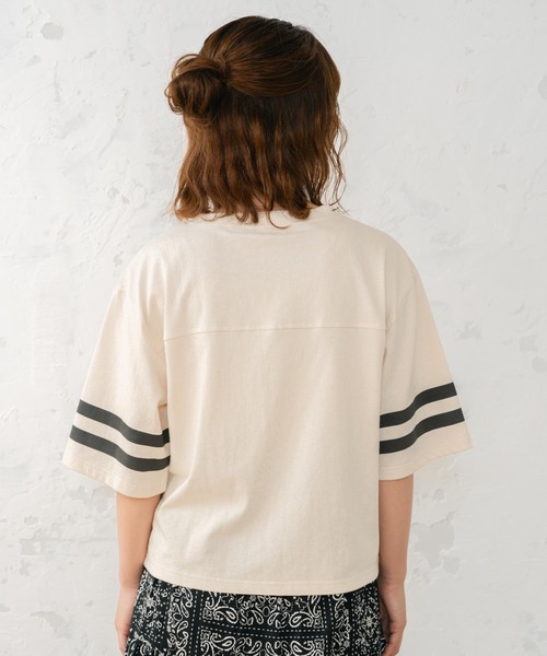 tシャツ 「eLur」フットボールT レディース eLur tシャツ 「eLur」フットボールT レディース : ZOZOTOWN