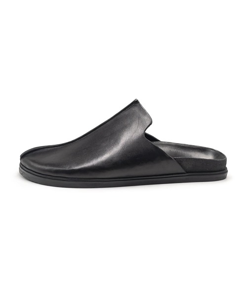 【未使用品】BRADOR 38(24.0-24.5) ブラック サンダル BRADOR（ブラドール） サンダル センターシームフラットサボサンダル