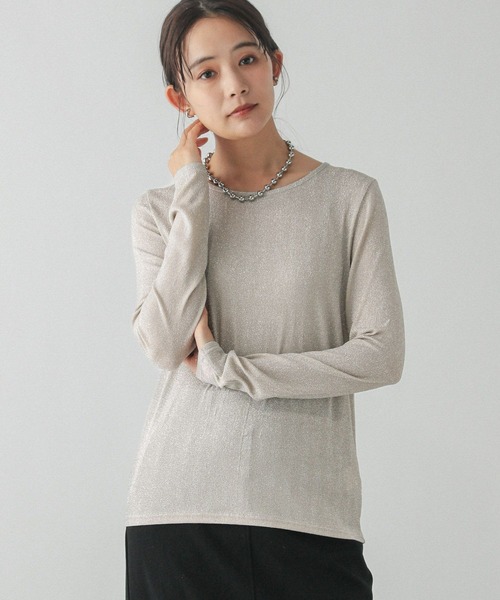 専用ページです。 GLOBAL WORK tシャツ Beauteeラメクループルオーバー長袖/115464