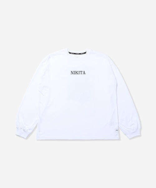 tシャツ 「NIKITA/ニキータ」レディースロゴロングTシャツ　オーバーサイズシルエット　N DRYAS OCTOPETALA LS TEE レディ
