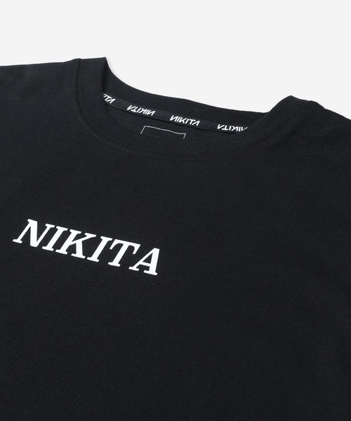 tシャツ 「NIKITA/ニキータ」レディースロゴロングTシャツ　オーバーサイズシルエット　N DRYAS OCTOPETALA LS TEE レディ NIKITA tシャツ 「NIKITA/ニキータ」レディースロゴロングT