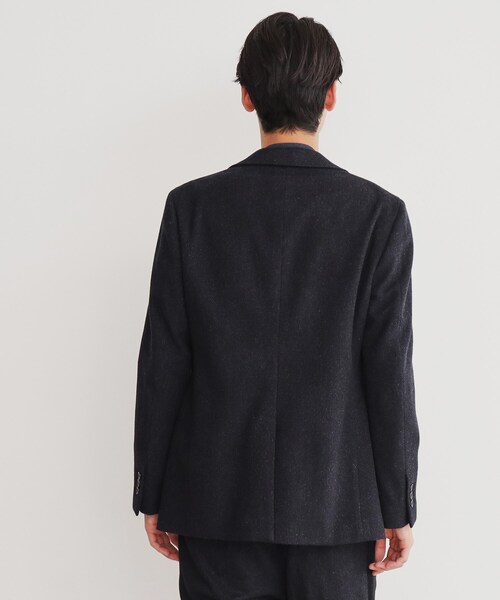 THE SHOP TK ジャケット テーラードジャケット アンゴラ混ヘリンボン