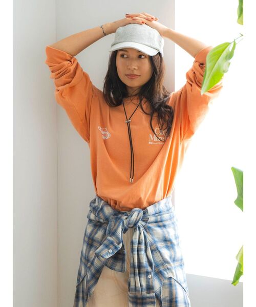ungrid＊接結ロングスリーブtee Ungrid（アングリッド） tシャツ サイドオープンロングスリーブTee
