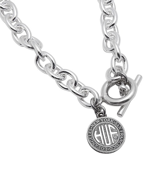 HUF ブレスレット REGIONAL BRACELET SILVER / ロゴプレート