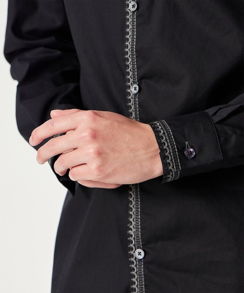 Paul Smith シャツ エンブロイダリードエッジ ブロードシャツ