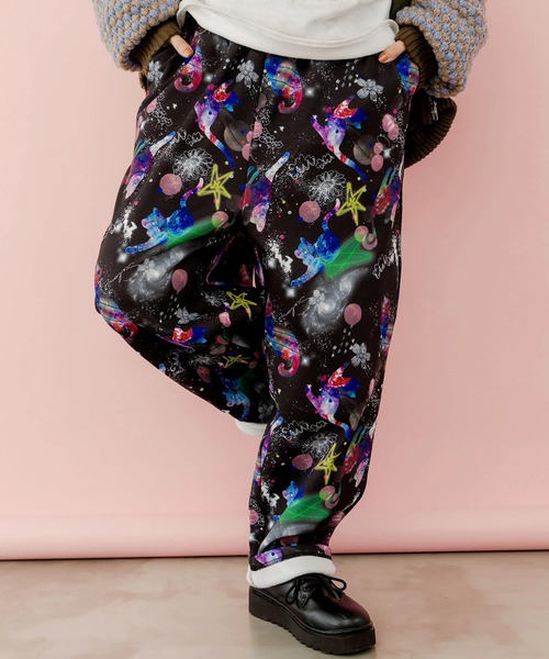 美品　スカラー スカートっぽいパンツ ScoLar スカラー ScoLar チェック柄×プリーツ 巻きスカート風パンツ