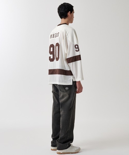tシャツ 「mahagrid/マハグリッド」 90 HOCKEY JERSEY/90ホッケージャージ レディース メンズ MAHAGRID tシャツ 「mahagrid/マハグリッド」 90 HOCKEY JERSEY
