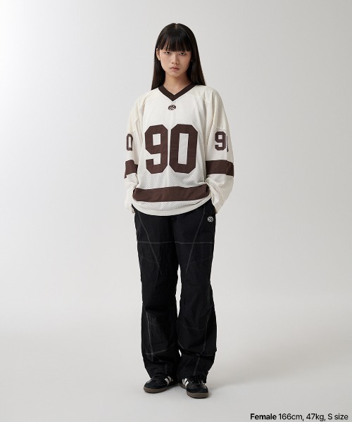 tシャツ 「mahagrid/マハグリッド」 90 HOCKEY JERSEY/90ホッケージャージ レディース メンズ MAHAGRID tシャツ 「mahagrid/マハグリッド」 90 HOCKEY JERSEY