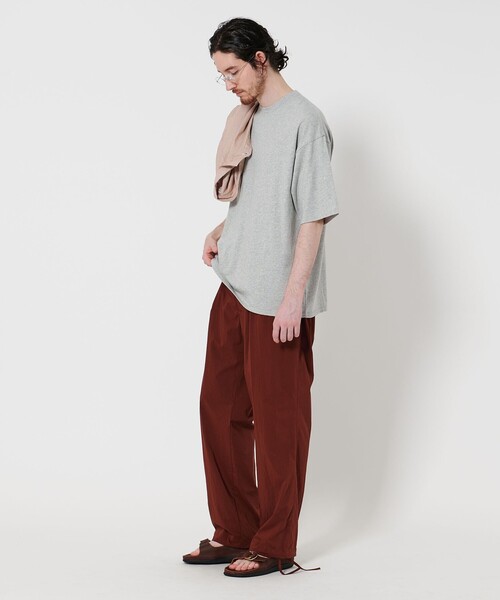 Steven Alan 21aw Lサイズ スティーブンアラン Steven Alan T/W SCR SUPER BAGGY TAPERED J