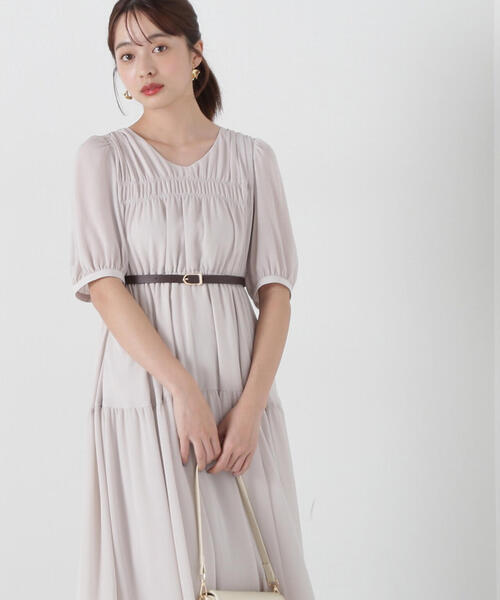 Proportion Body Dressing♡大人綺麗めウエストベルトワンピ Proportion Body Dressing♡大人綺麗めウエストベルトワンピ