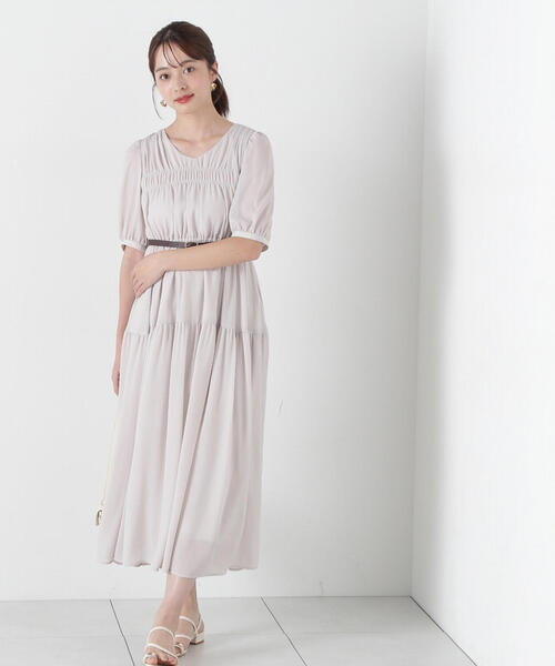 Reformation/Felipe ベルト付き リネン ワンピース スモールフラワープリント 共地ベルト付きワンピース(71413412