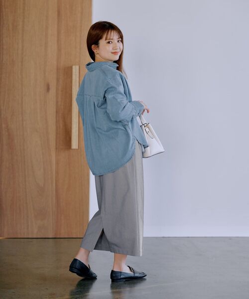 新品 cohina フロントボタンウエストデザインIラインスカート short フロントボタンウエストデザインIラインスカート-short