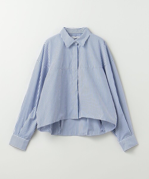 「MARW UNITED ARROWS」 半袖ブラウス FREE ライトブルー レディース マルゥ ユナイテッドアローズのシャツ / ブラウス（ブルー）の
