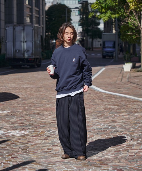kutir トレーナー スウェット 「kutir men × TeddyBear」 プル