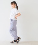 ワイドパンツ パンツ キッズ レースアップポケ...の詳細画像5