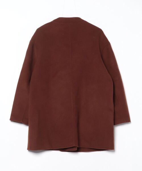 【新品】green label relaxing ノーカラーミドルコート　38 新品】green label relaxing ノーカラーミドルコート 38 green label