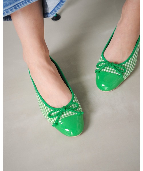 バレエシューズ パンプス チェック柄 フラット : ZOZOTOWN Yahoo!店
