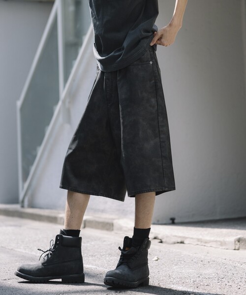 FREAK'S STORE パンツ LEATHERETTE Buggy Short Pants