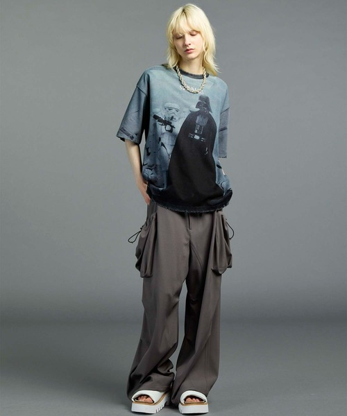 MAISON SPECIAL サスティナブルリメイクカーゴパンツ ワイドパンツ MAISON SPECIAL カーゴパンツ 「UNISEX」Side Purse Wide Pants