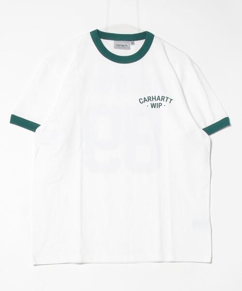 Tシャツ・カットソー CARHARTT L/S 89 RINGER T-SHIRT 5SA333 Carhartt WIP 89 Ringer Long Sleeve T-Shirt | Blue / Air Sky