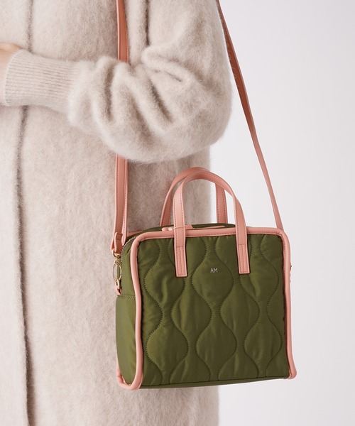 「en recre」 「accommode」2WAYバッグ FREE アイボリー レディース_画像7