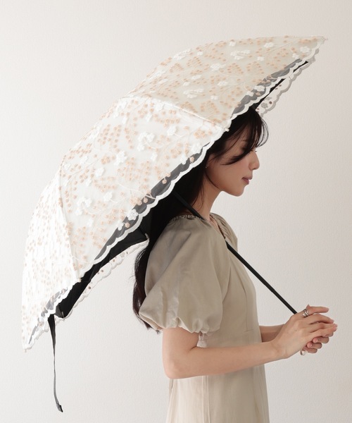 Lace Ladies（レースレディース） 日傘 折りたたみ傘 晴雨兼用 小花柄