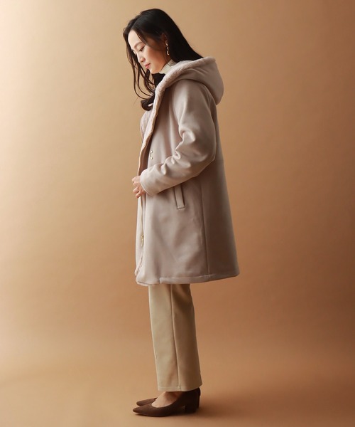 「libelle more」 「MARBLEWALTZ」コート L モカ レディース_画像6