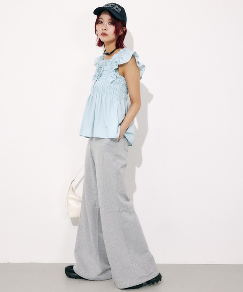 SLY ブラウス シャツ RIBBON ARM FRILL TOPS リボン アーム