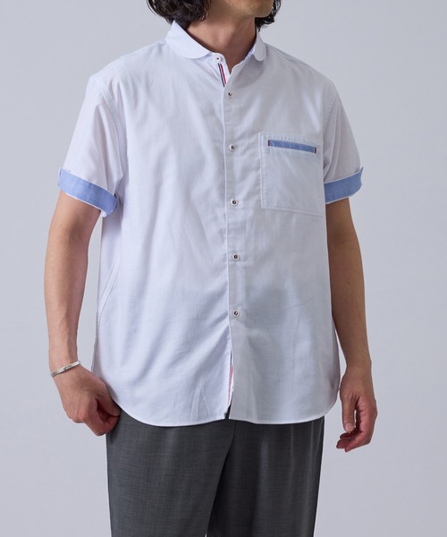 THEREDTHREAD本日のみお値下げ中‼️ j.n.r.d シャツ j.n.r.d/セミラウンドカラーパラシュート釦シャツ