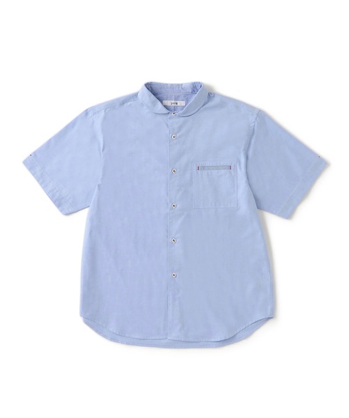 j.n.r.d シャツ 半袖 j.n.r.d/セミラウンドカラーパラシュート釦シャツ