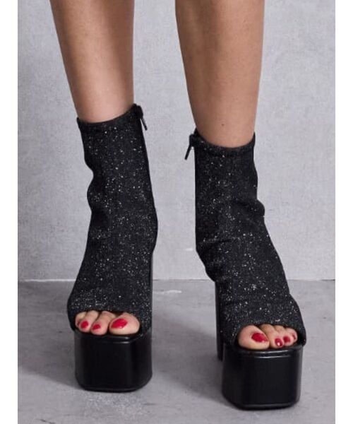 【gyda】GD GLITTERブーツサンダル ラメ ギャル GYDA サンダル GD GLITTERブーツサンダル レディース : ZOZOTOWN
