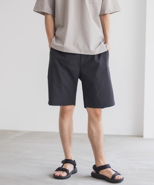 NAVY ワイドパンツ ハーフパンツ パンツ 短パン 「風通しが良く涼しい