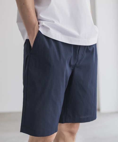 NAVY ワイドパンツ ハーフパンツ パンツ 短パン 「風通しが良く涼しい