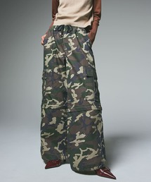 X-girl（エックスガール） カーゴパンツ WASHED 2WAY WIDE LEG CARGO