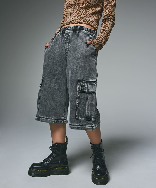 X-girl カーゴパンツ WASHED 2WAY WIDE LEG CARGO PANTS
