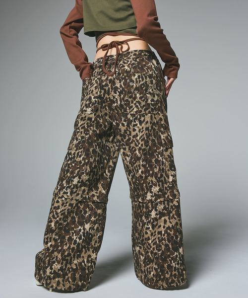 X-girl カーゴパンツ WASHED 2WAY WIDE LEG CARGO PANTS