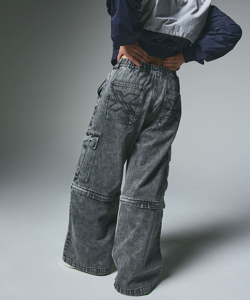 パンツ 00s Piko 2way wide cargo pants y2k X-girl カーゴパンツ WASHED 2WAY WIDE LEG CARGO PANTS