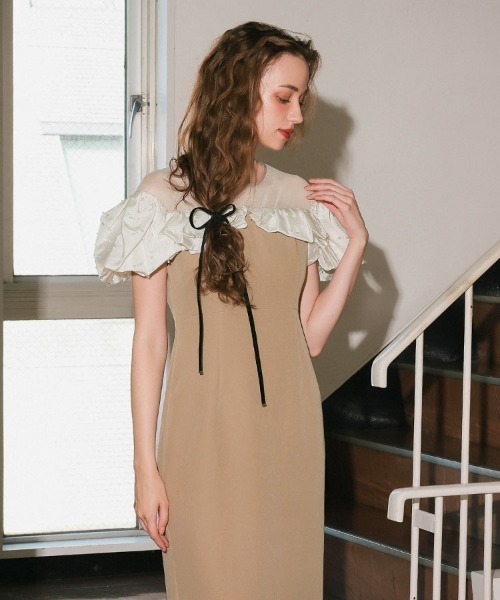 DONOBAN（ドノバン） ドレス 「ANDRESD」ribbon mashmallow dress