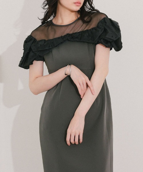 DONOBAN（ドノバン） ドレス 「ANDRESD」ribbon mashmallow dress
