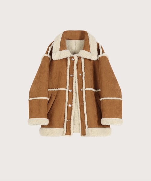 【値下げ中】ボアコート la pomme petit LA POMME petit ムートンコート ボアコート Faux Fur Fuzzy Coat