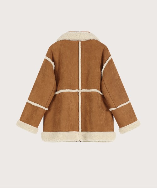 【値下げ中】ボアコート la pomme petit LA POMME petit ムートンコート ボアコート Faux Fur Fuzzy Coat